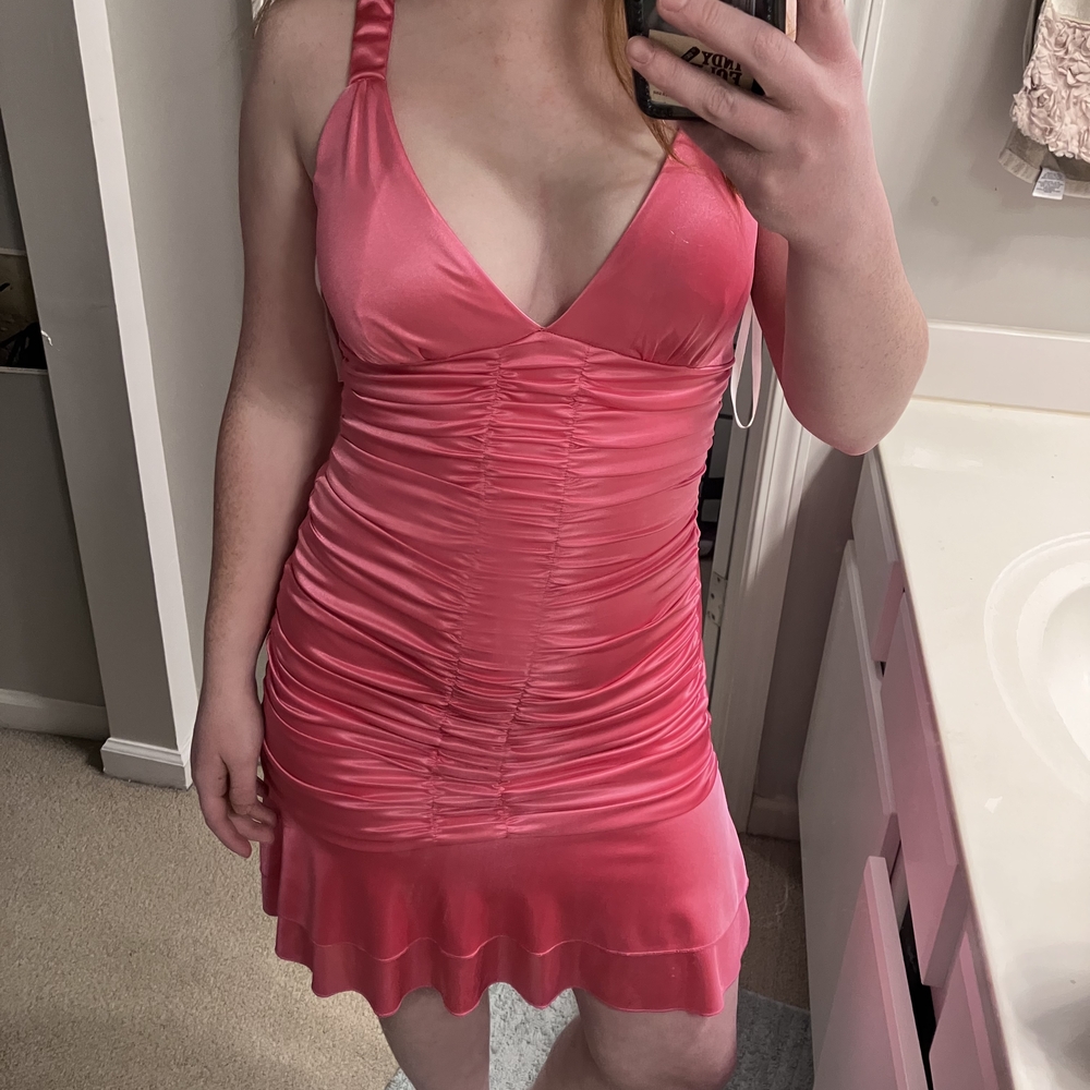 Taboo Pink Mini Y2K Dress